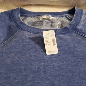 Women's M- NWT Maurices Pullover Crewneck Sweatshirt, Blue
